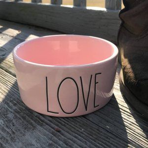 Rae Dunn - LOVE - dog cat pet bowl food dish
